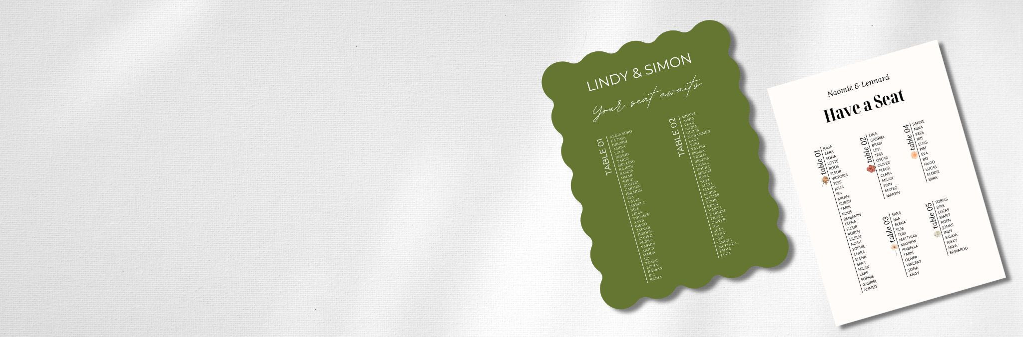 banner seating charts designs