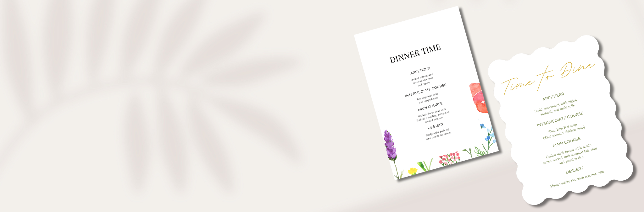 Menus