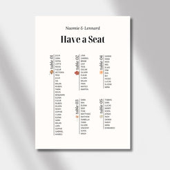 seating chart rose elegance