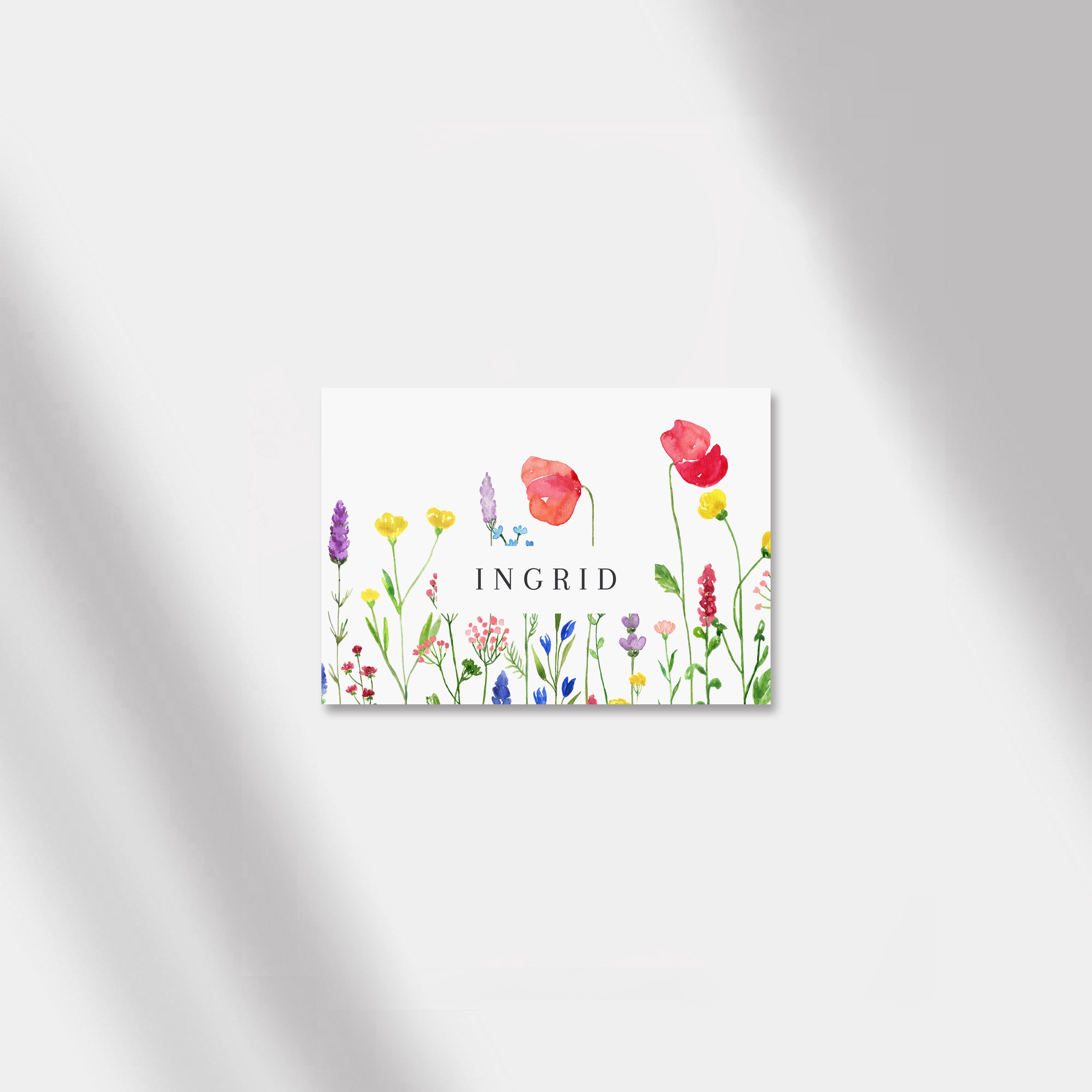 place card poppy bliss