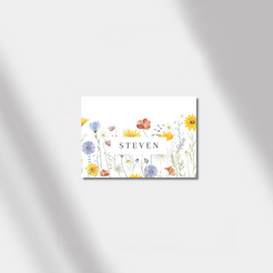 place card sunflower harmony