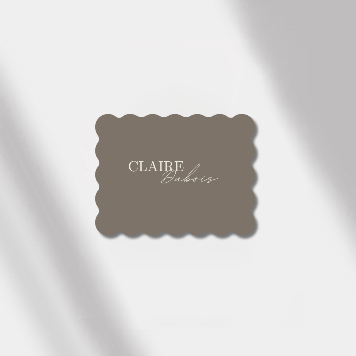place cards scalloped elegance anthracite
