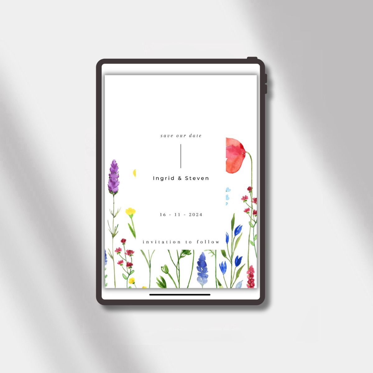 esave the date poppy bliss