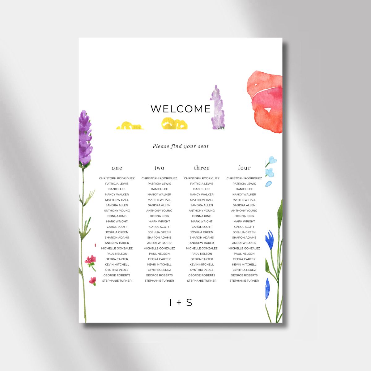 seating chart poppy bliss