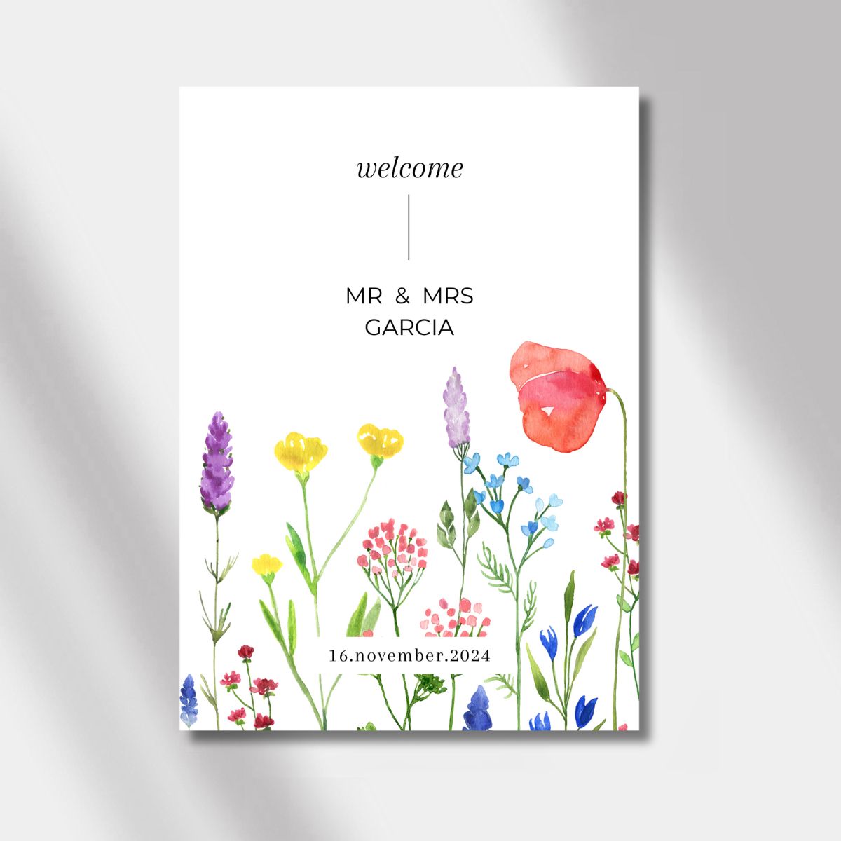 welcome sign poppy bliss