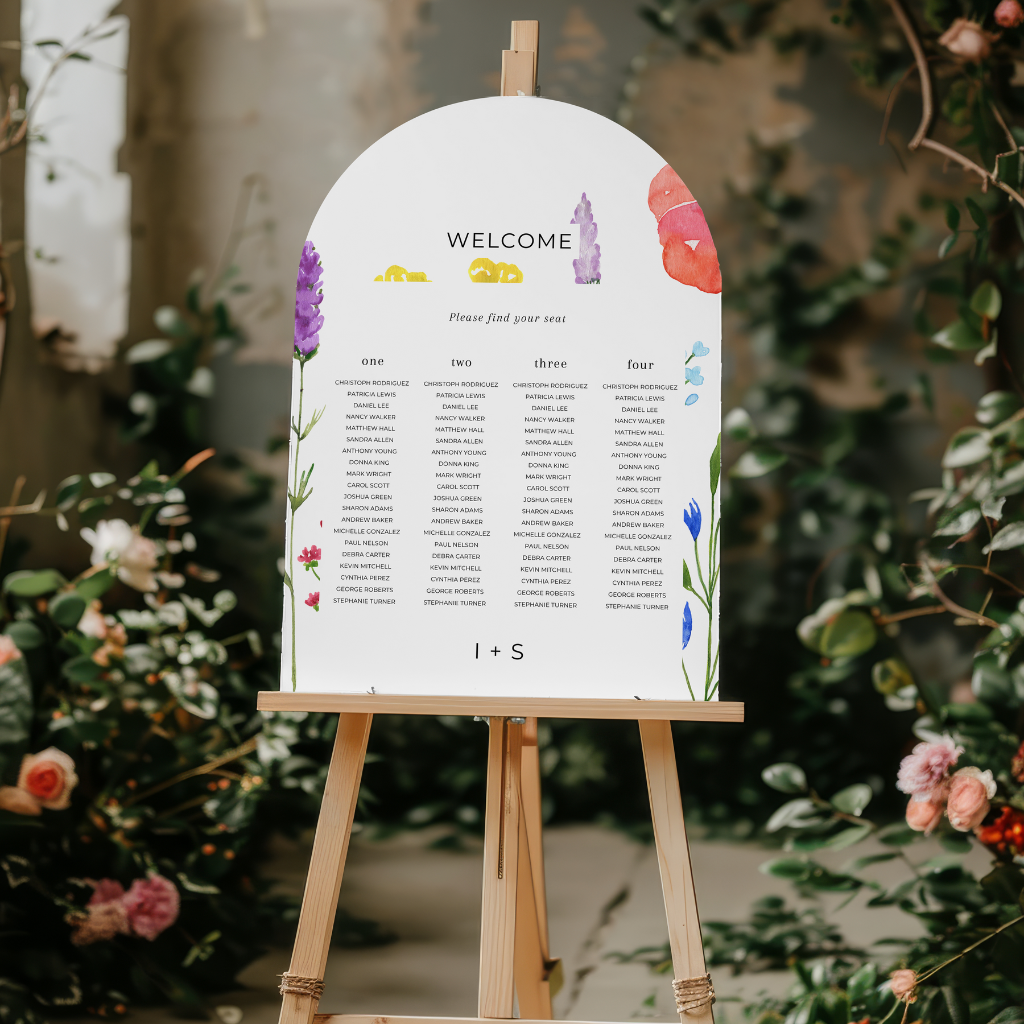 seating chart round poppy bliss design