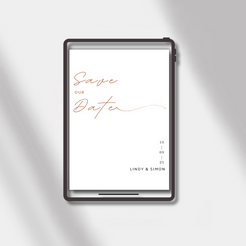 esave the date timeless minimal