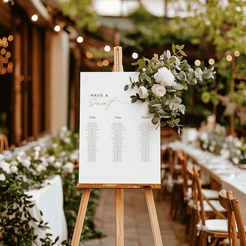 seating chart timeless minimal design
