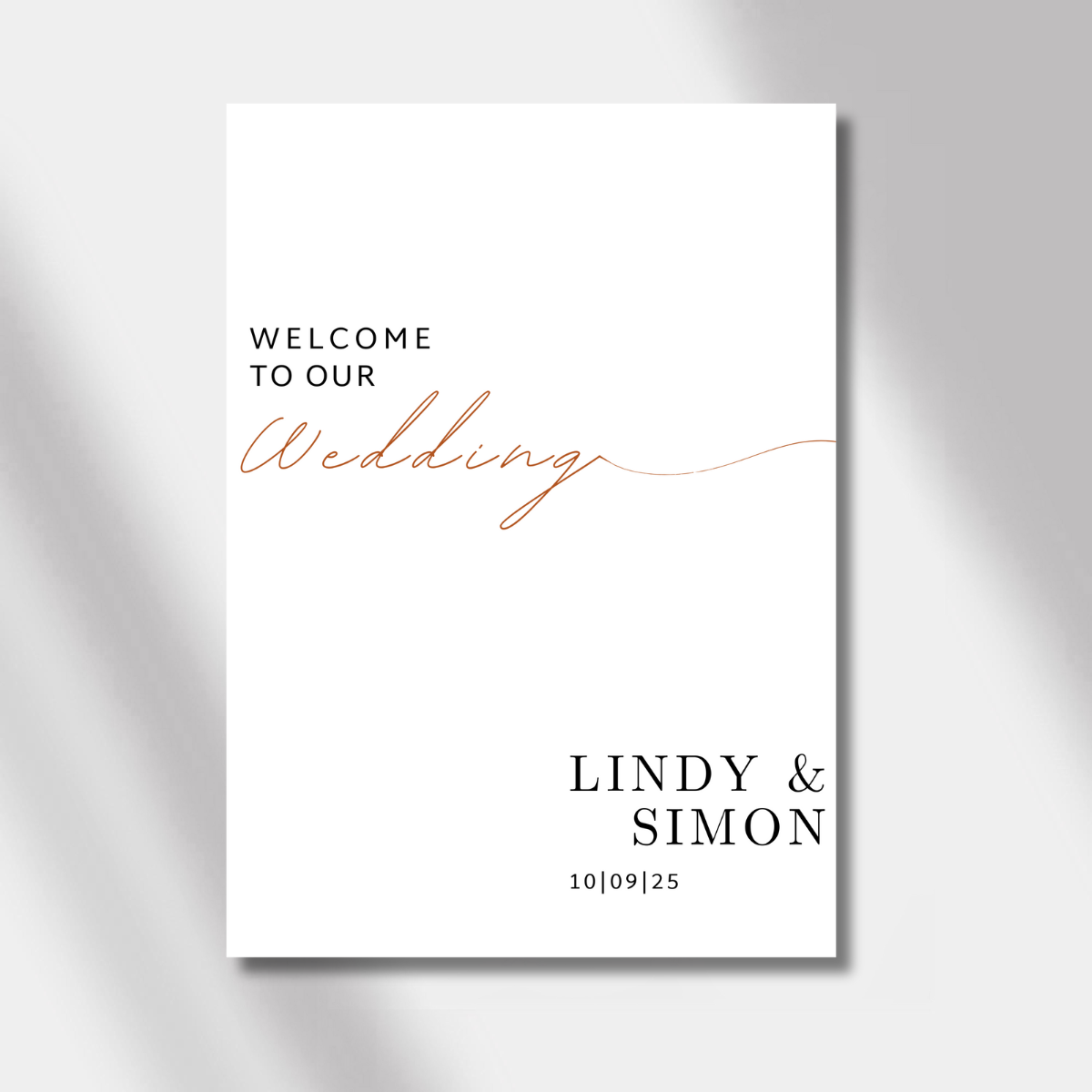 welcome sign timeless minimal