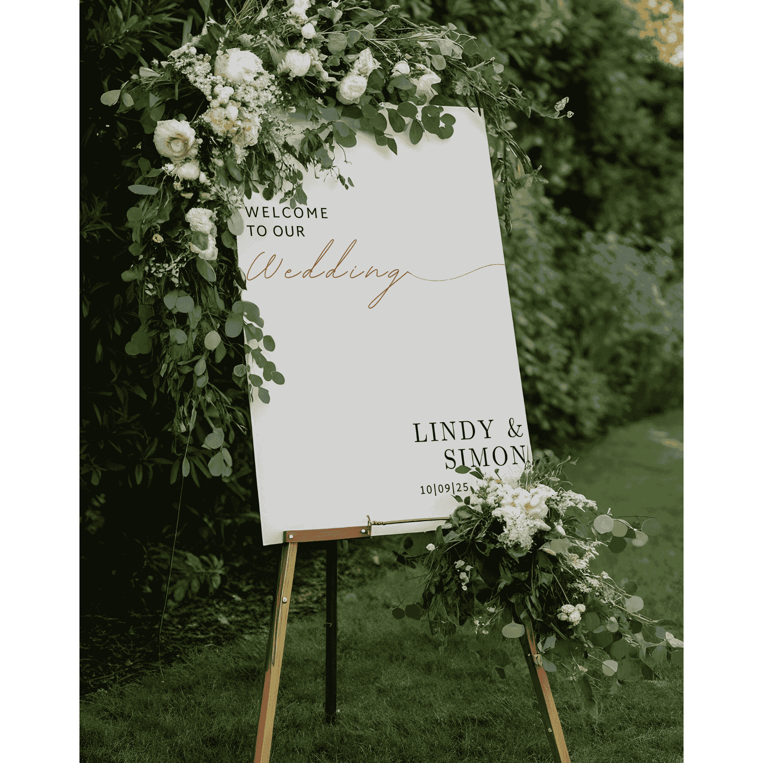 welcome sign timeless minimal design