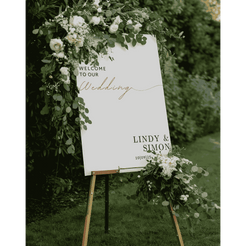 welcome sign timeless minimal design