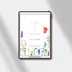 wedding esave the date poppy bliss