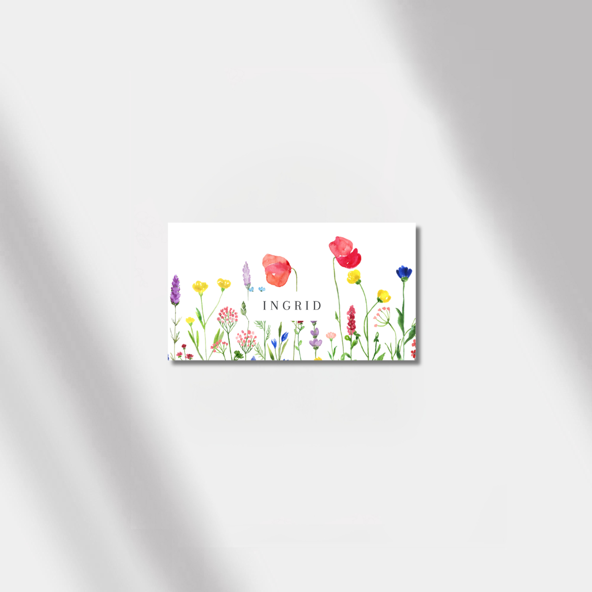 wedding place card poppy bliss