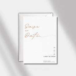 wedding save the date timeless minimal