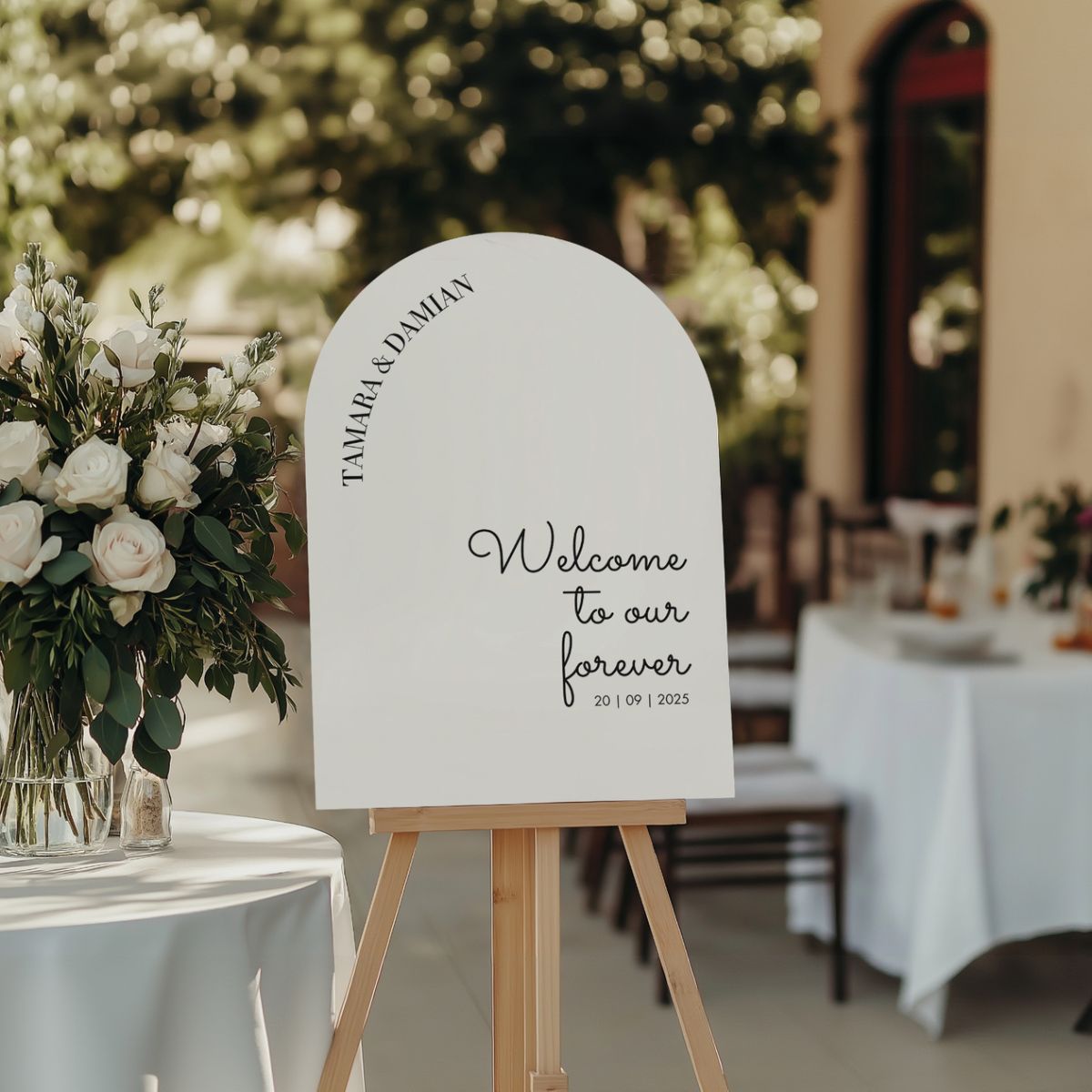 welcome sign luminous noir off white design
